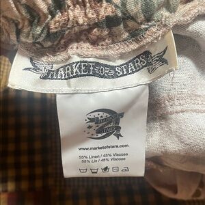 Market of Stars Folklore Linen Blend Artisan Pants